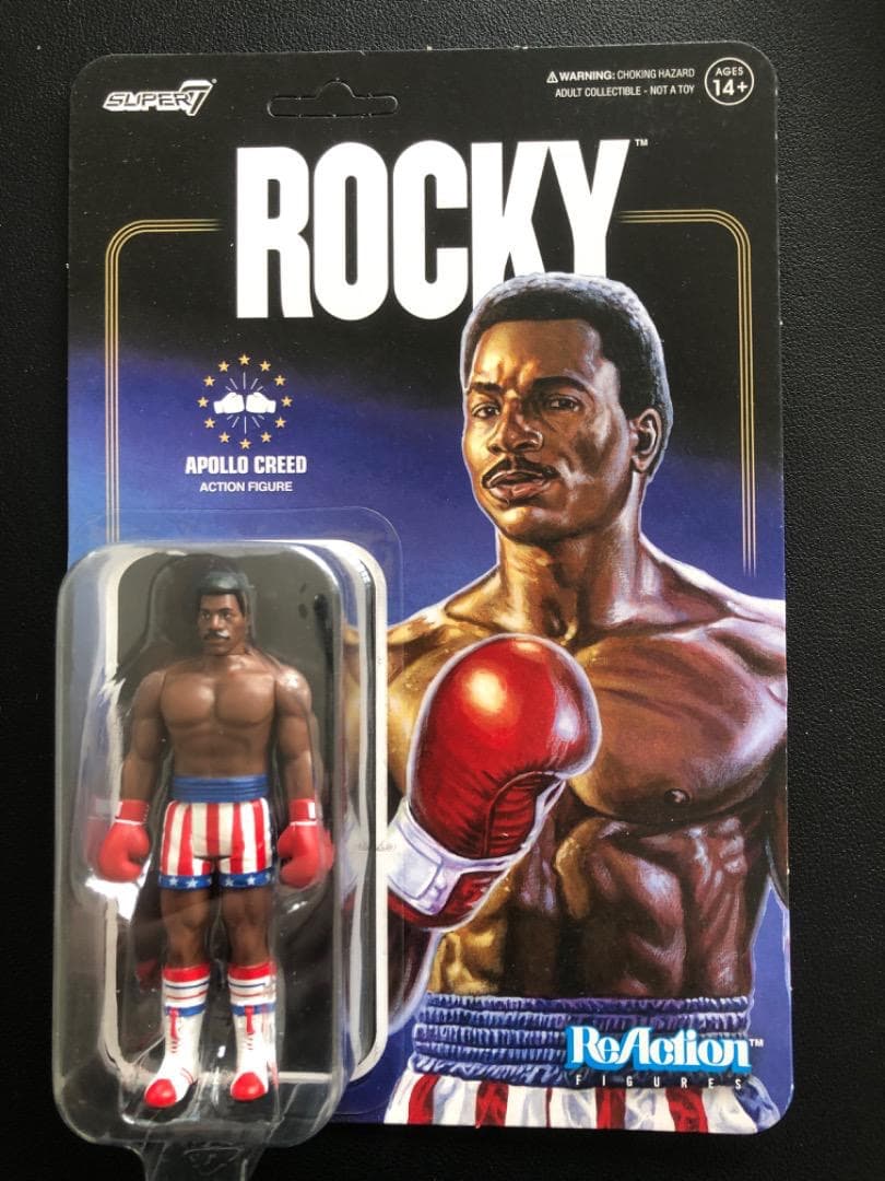 スーパー7 リアクション ロッキー アポロ・クリード アクションフィギュア